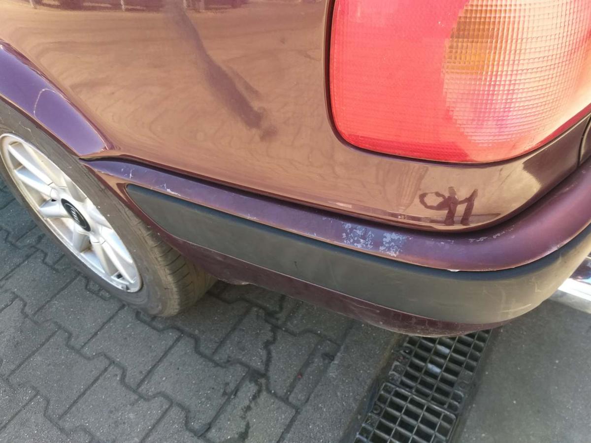 Audi 80 B4 original Stoßstange Stossfänger hinten Weinrot LZ3T Limousine Bj.1992